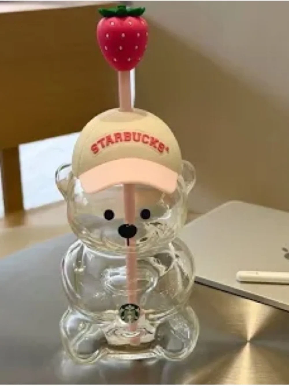 New! Starbucks Pink Bearista Strawberry Topper Summer 2026 Collection